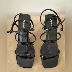 Abound Black Strappy Sandals